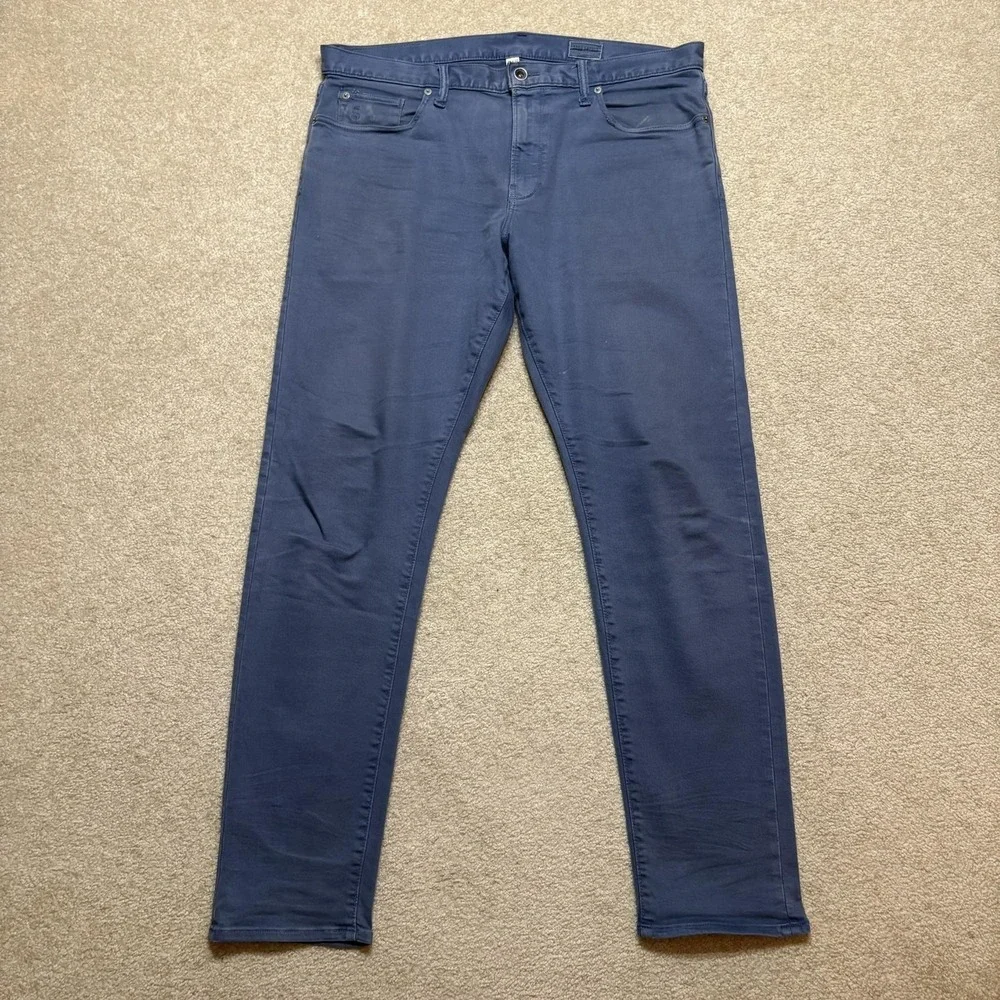 Todd Snyder Pants Mens 36x32 Blue Stretch Slim Straight 5 Pocket Chino Casual